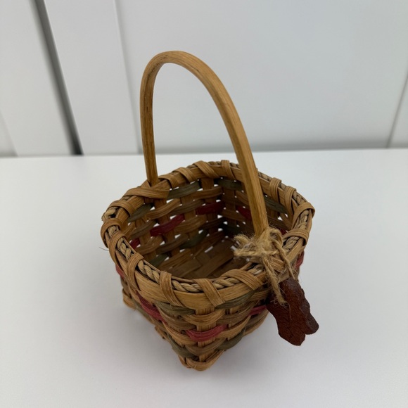 Vintage Miniature Basket Farmhouse Primitive Christmas Folk Art Country Decor! - Picture 9 of 16